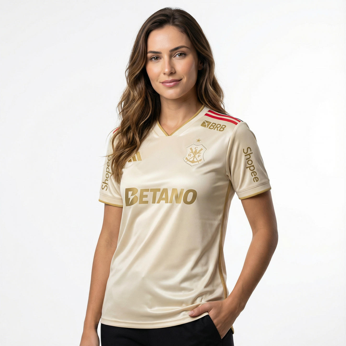 Camisa Feminina Adidas Flamengo 2025/26 III Com Patrocínios