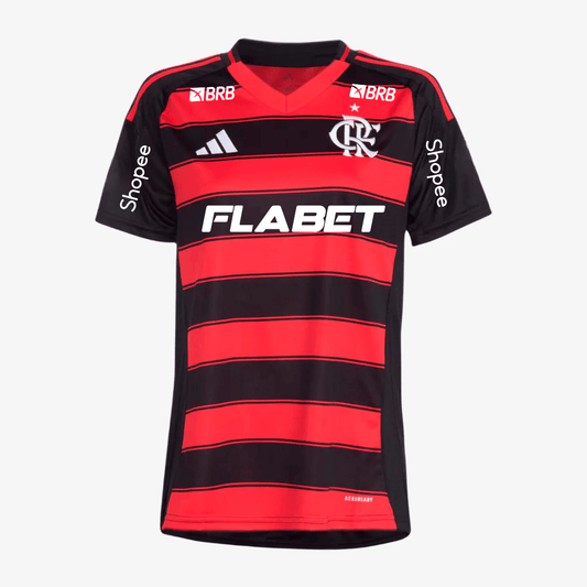 Camisa Feminina Adidas Flamengo 2025/26 I Com Patrocínios