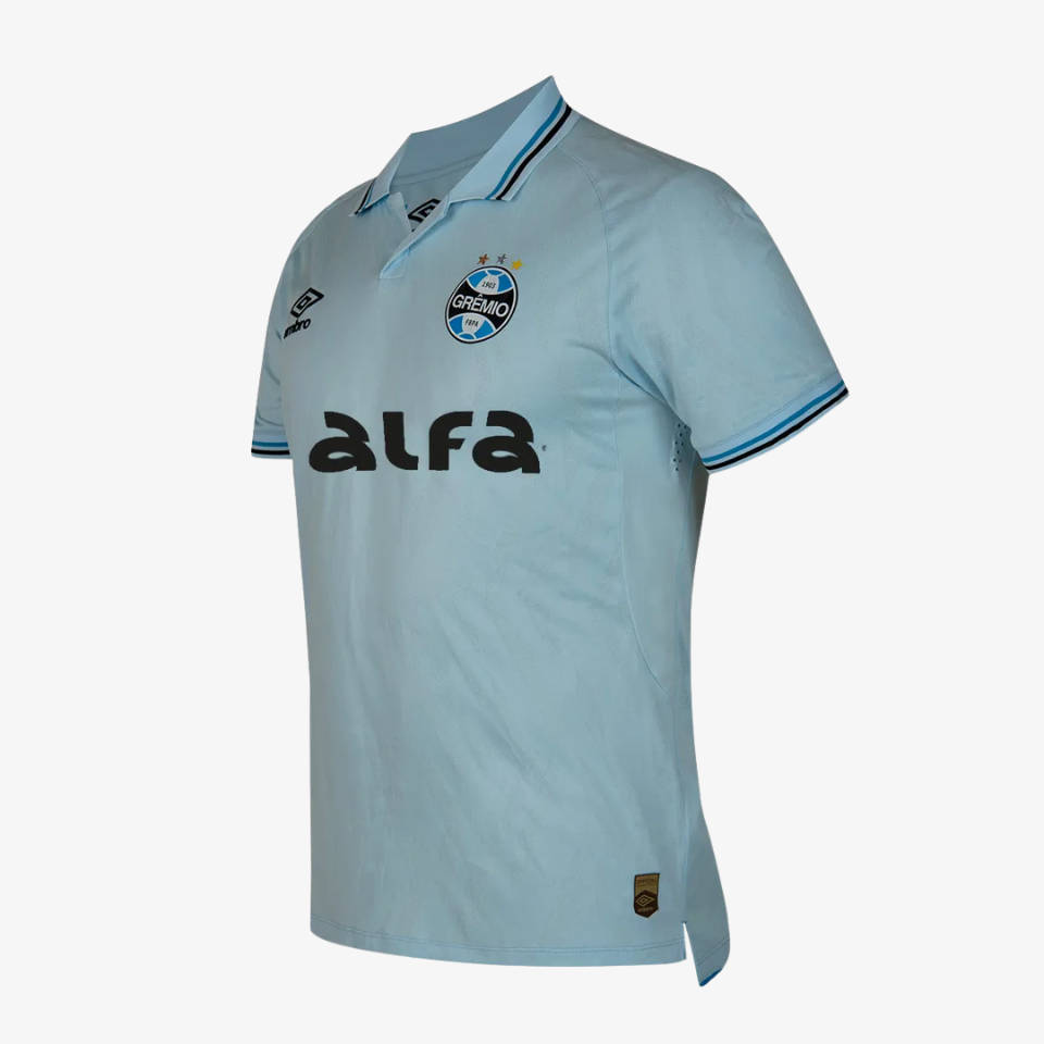 Camisa Umbro Grêmio 2025/26 II Azul Celeste Jogador