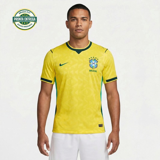 Camisa Nike Brasil 2026 Copa do Mundo I Torcedor Masculina - Pronta Entrega