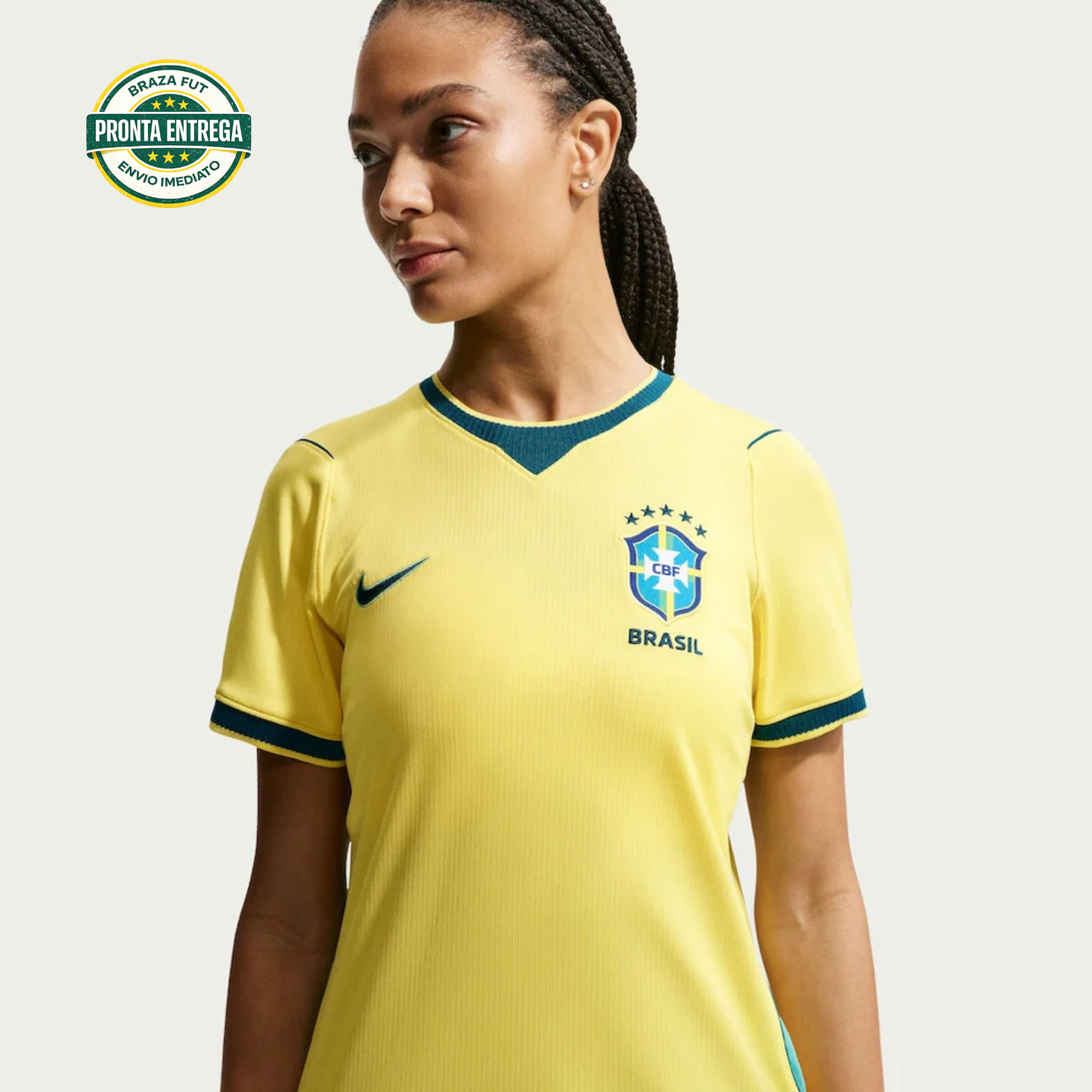 Camisa Brasil I 2026/27 I Versão Torcedor Feminina - Pronta Entrega