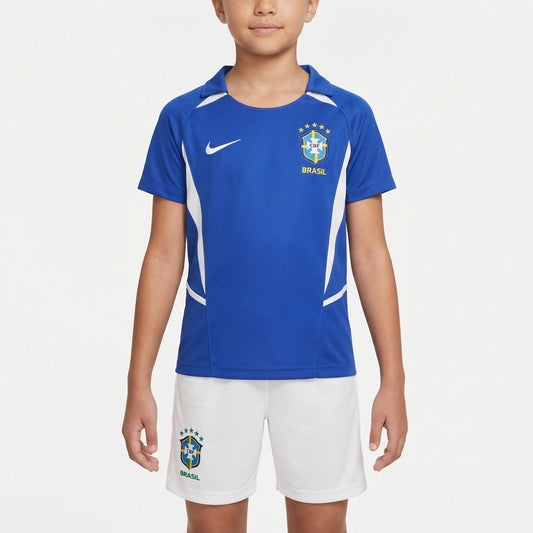 Conjunto Infantil Nike Brasil Feminino II 2002/2003