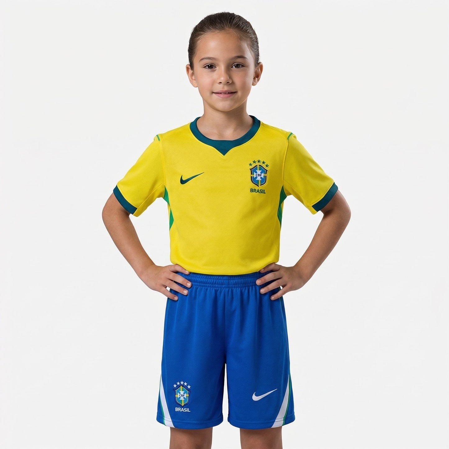 Conjunto Infantil Nike Brasil Feminino 2026/2027