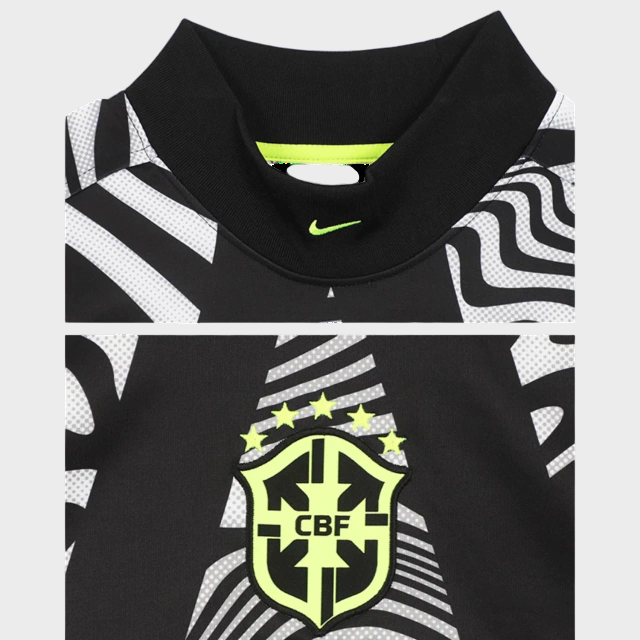 Camisa Seleção Brasileira Goleiro Manga Longa - 26/27 - Torcedor Nike