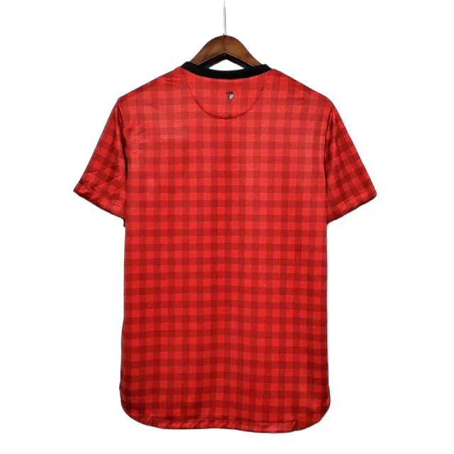 Camisa Manchester United Retrô 2012/2013 Vermelha Xadrez - Nike