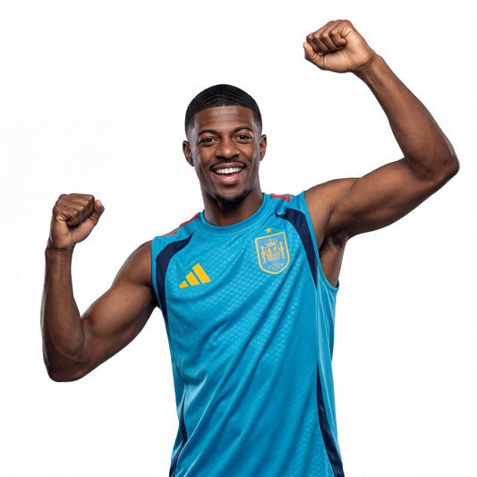 Camisa Espanha 2026 Treino Tank Top Copa do Mundo